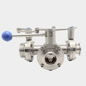 3 Way 3 Inch Brewery Sanitary Butterfly Valves