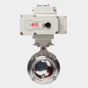 Actuated 3 Inch Dairy Product Sanitary Butterfly Valves